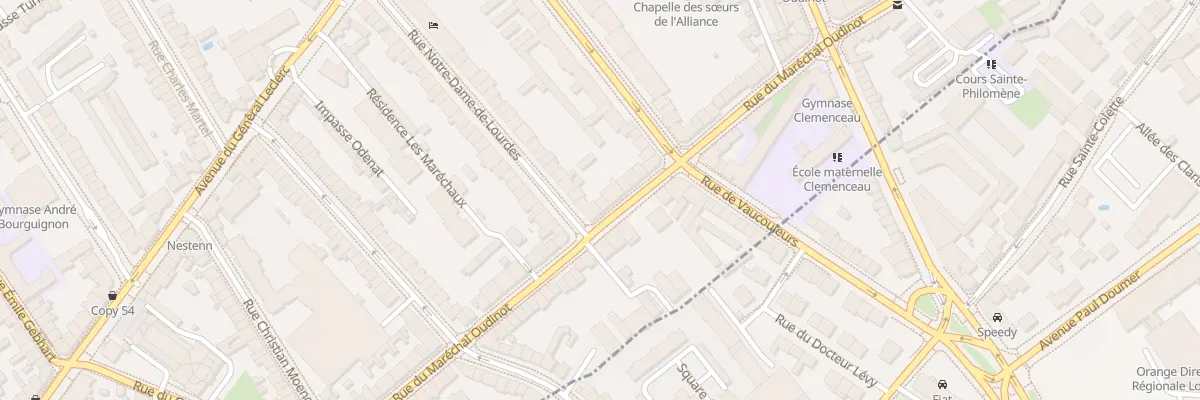 Plan du 80 Rue Maréchal Oudinot à Nancy