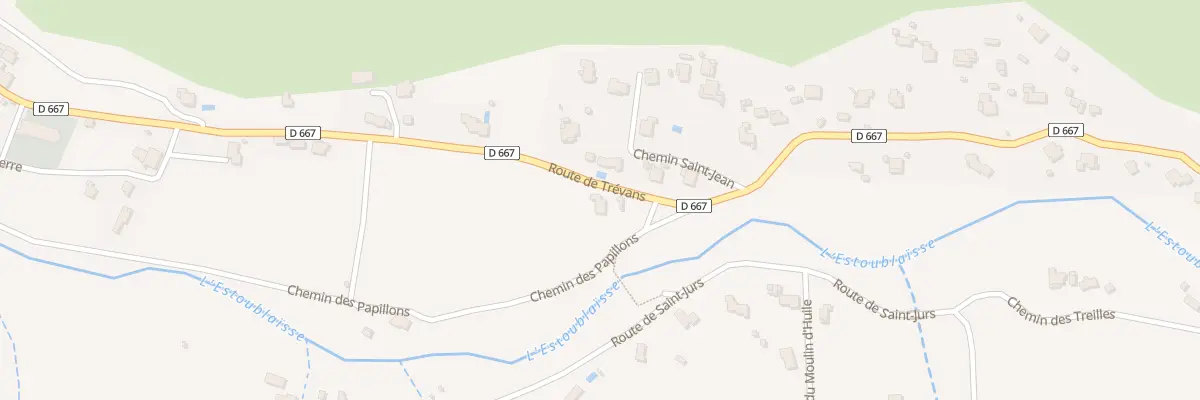 Plan du 484 Rte de Trévans à Estoublon