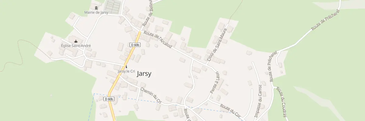 Plan du 529 Rte de l’Arcalod à Jarsy