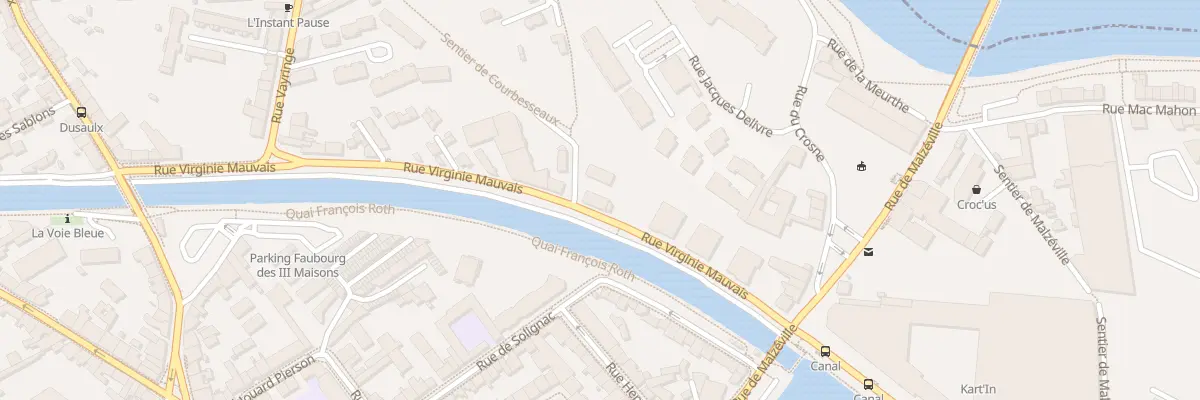 Plan du 8 Rue Virginie Mauvais à Nancy