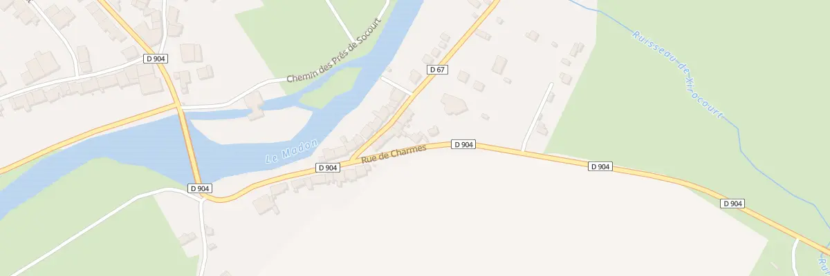 Plan du 5 Rue de Charmes à Xirocourt
