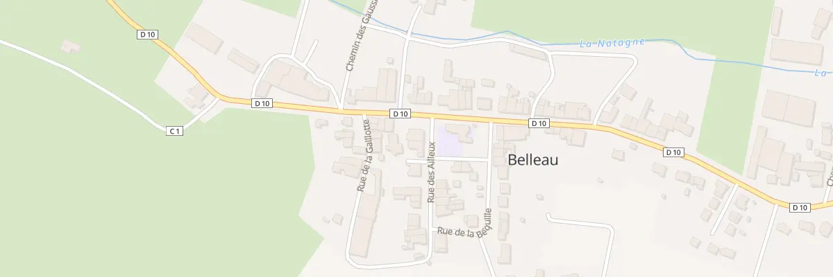 Plan du 2 Rue des Ailleux à Belleau
