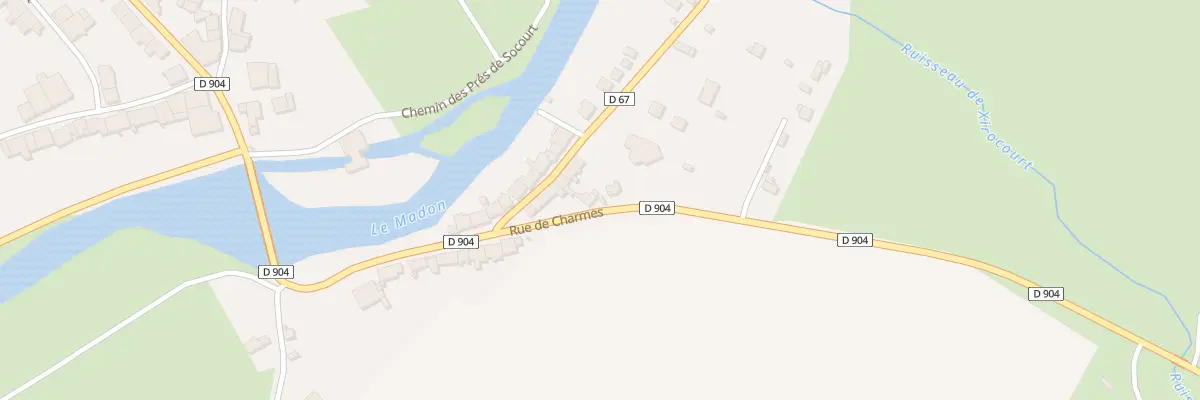 Plan du 7 Rue de Charmes à Xirocourt