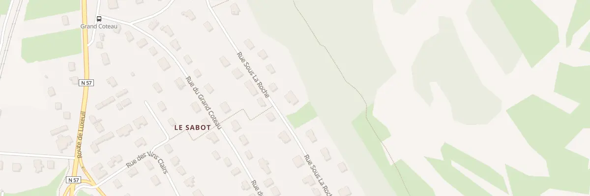 Plan du 33 Rue sous la Roche à Frotey-lès-Vesoul