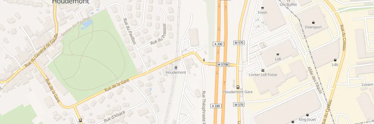 Plan du 38 Rue de la Gare à Houdemont