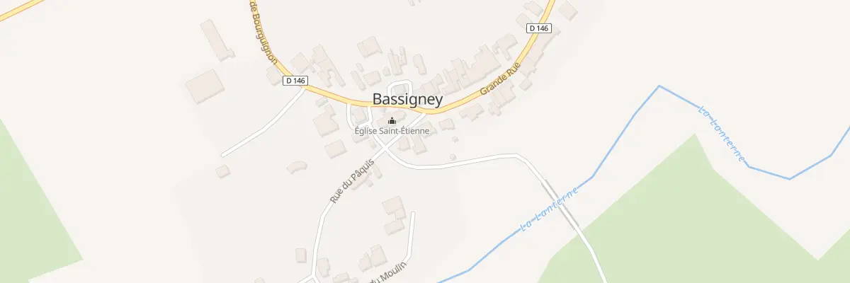 Plan du 1 Rue du Paquis à Bassigney