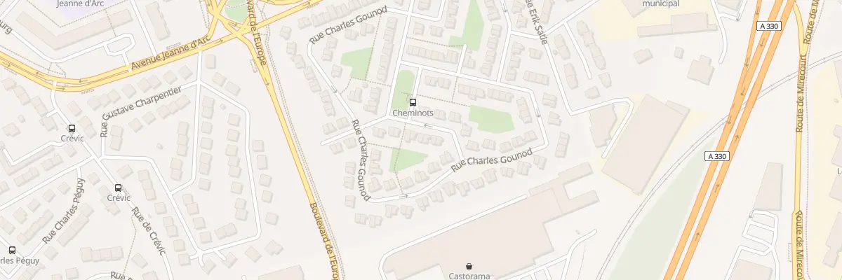 Plan du 50 Rue Emmanuel Chabrier à Vandœuvre-lès-Nancy