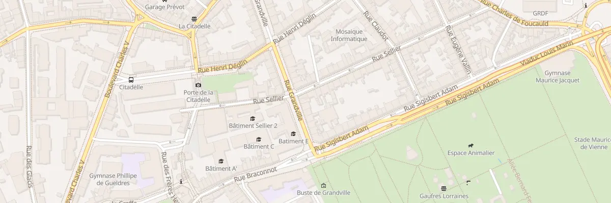 Plan du 16 Rue Sellier à Nancy