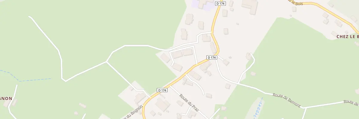 Plan du 240A Rte du Praz à Fillière