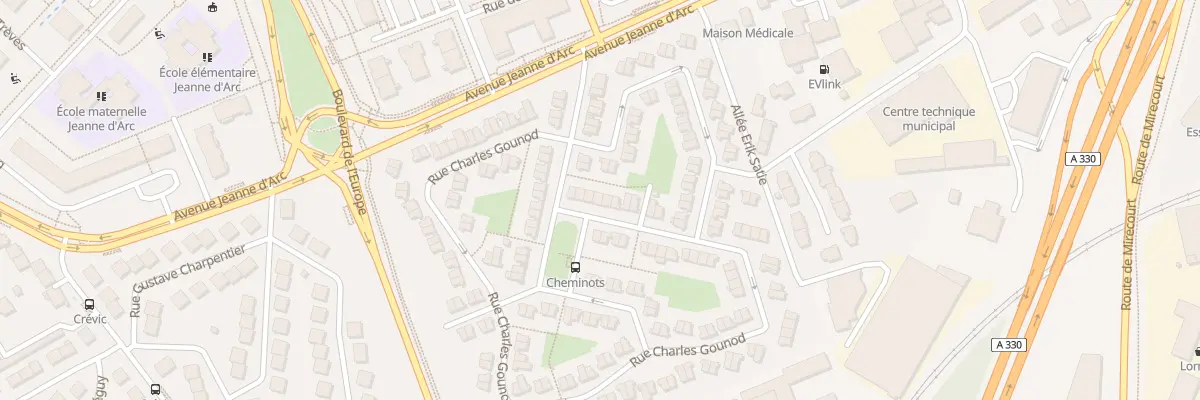 Plan du 174 Rue Charles Gounod à Vandœuvre-lès-Nancy