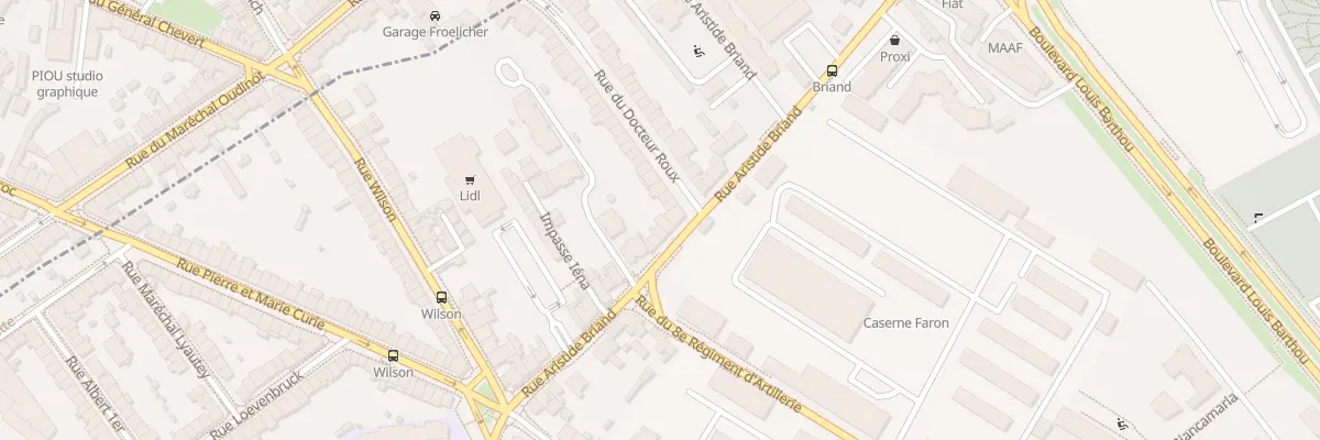 Plan du 21 Rue Aristide Briand à Vandœuvre-lès-Nancy