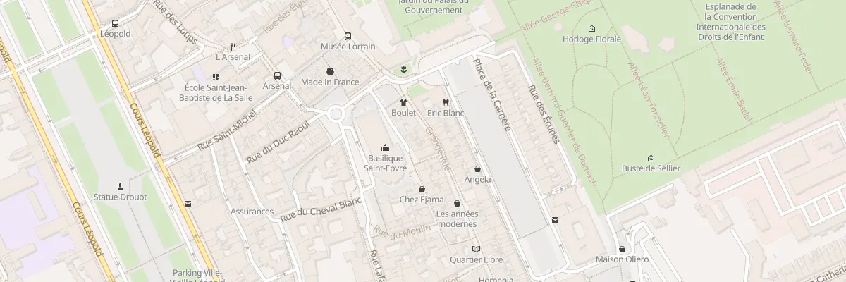 Plan du 39 Grande rue à Nancy