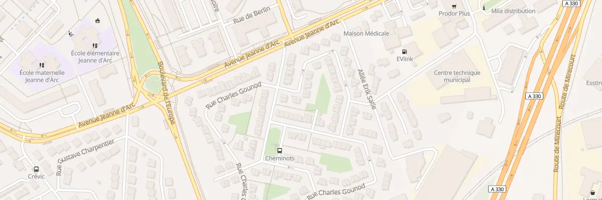 Plan du 4 Rue Cesar Franck à Vandœuvre-lès-Nancy