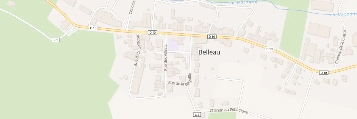 Plan du 2 Rue Béquille à Belleau