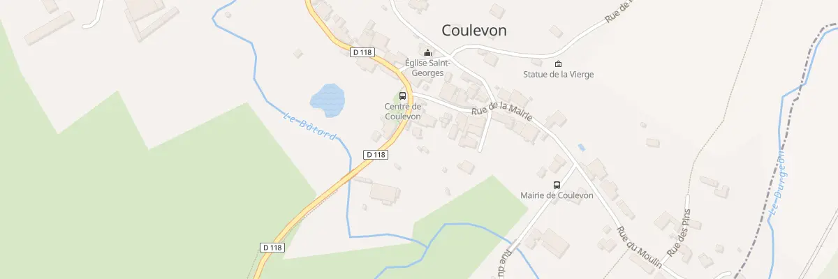 Plan du 4 Rte de Villeparois à Coulevon