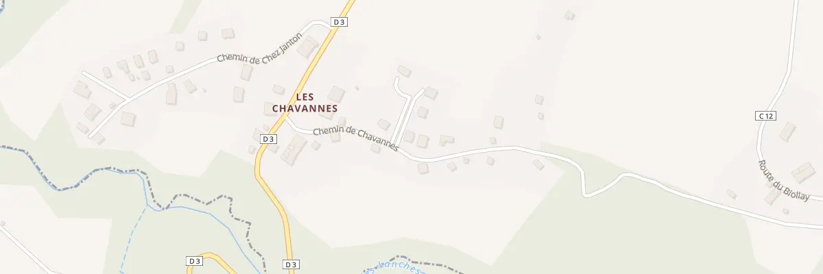 Plan du 143 Che de Chavannes à Arbusigny