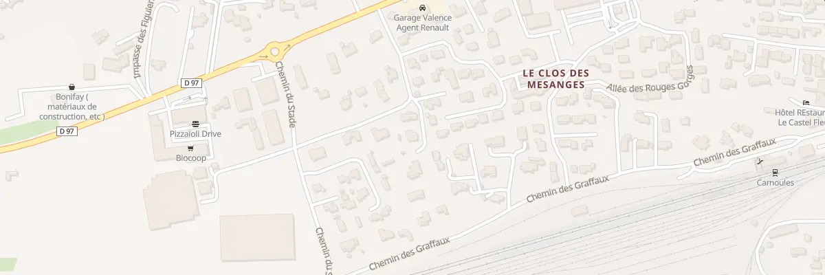 Plan du 9207 Le Collet à Carnoules