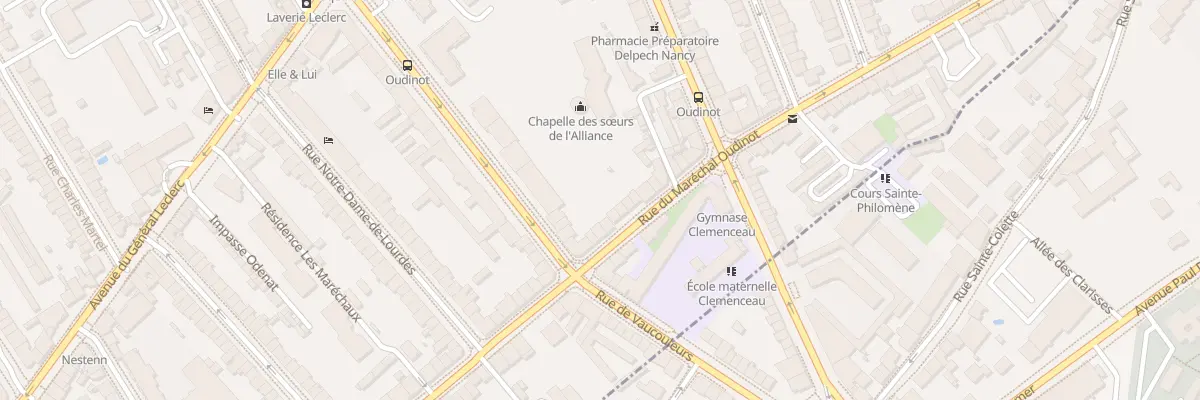 Plan du 62 Rue Maréchal Oudinot à Nancy