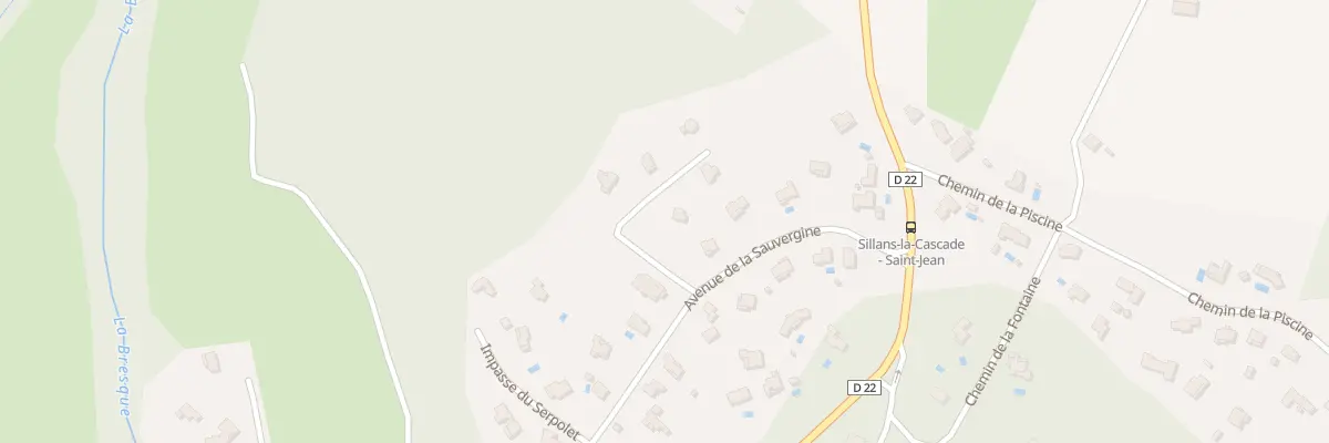 Plan du 108 Sauvergine à Sillans-la-Cascade