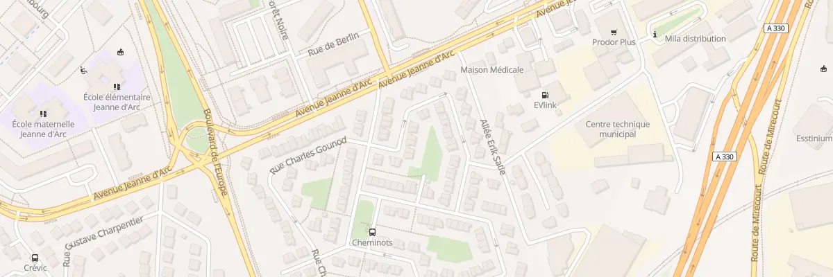 Plan du 12 Rue Cesar Franck à Vandœuvre-lès-Nancy