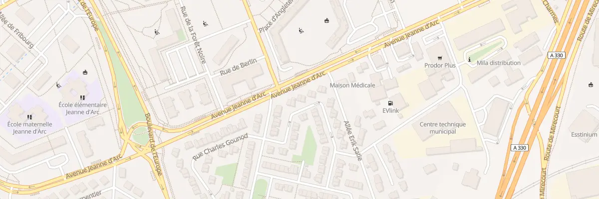 Plan du 5 Rue Cesar Franck à Vandœuvre-lès-Nancy