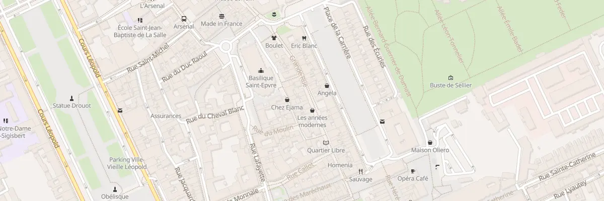 Plan du 25 Grande rue à Nancy