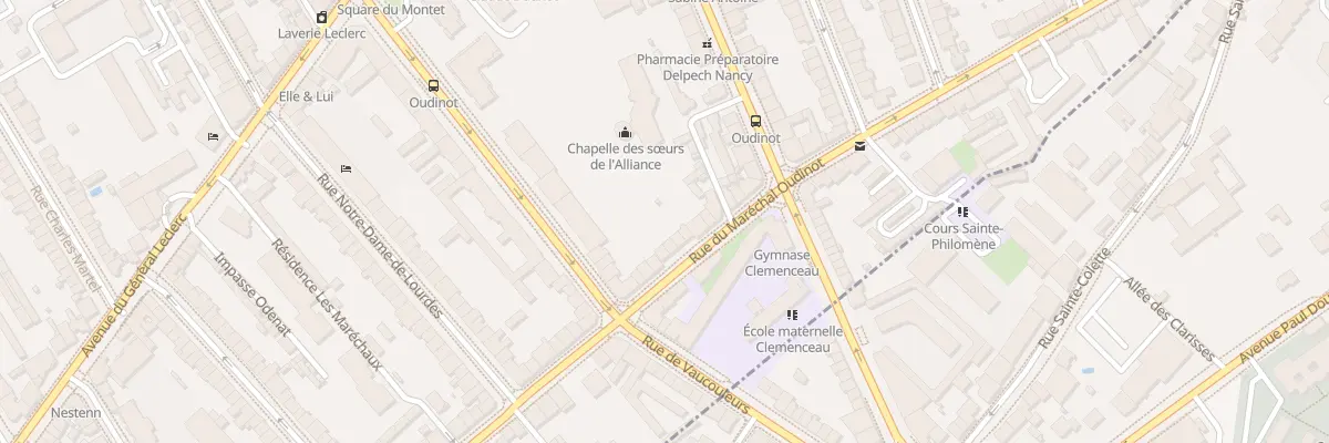 Plan du 58 Rue Maréchal Oudinot à Nancy