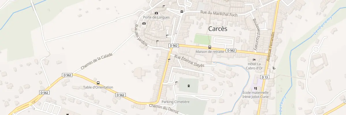 Plan du 31 Av Georges Clemenceau à Carcès