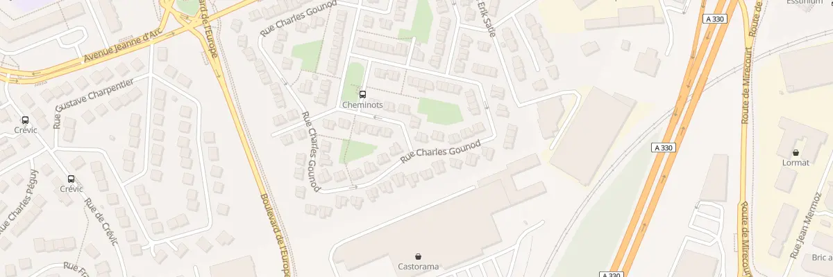 Plan du 57 Rue Charles Gounod à Vandœuvre-lès-Nancy