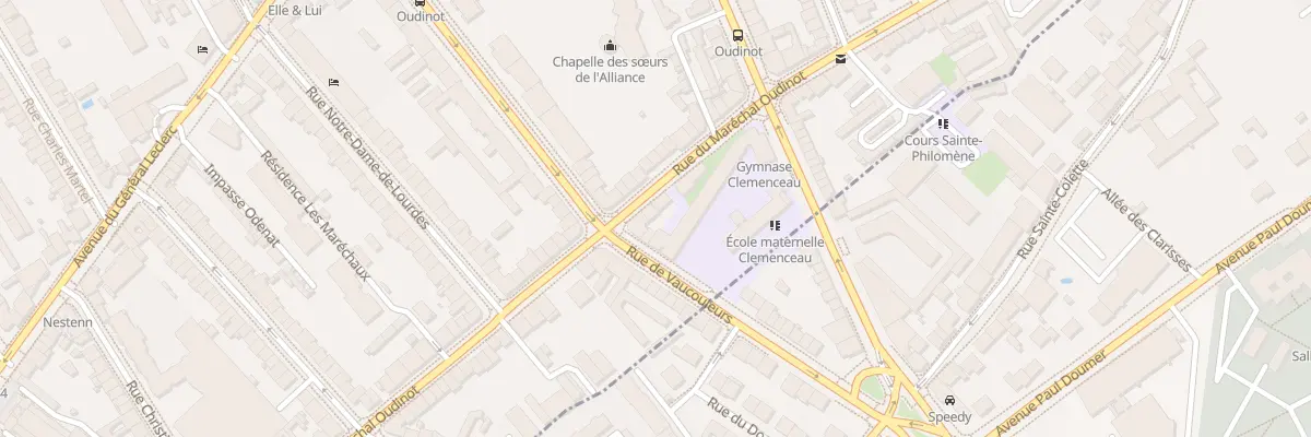 Plan du 89 Rue Maréchal Oudinot à Nancy