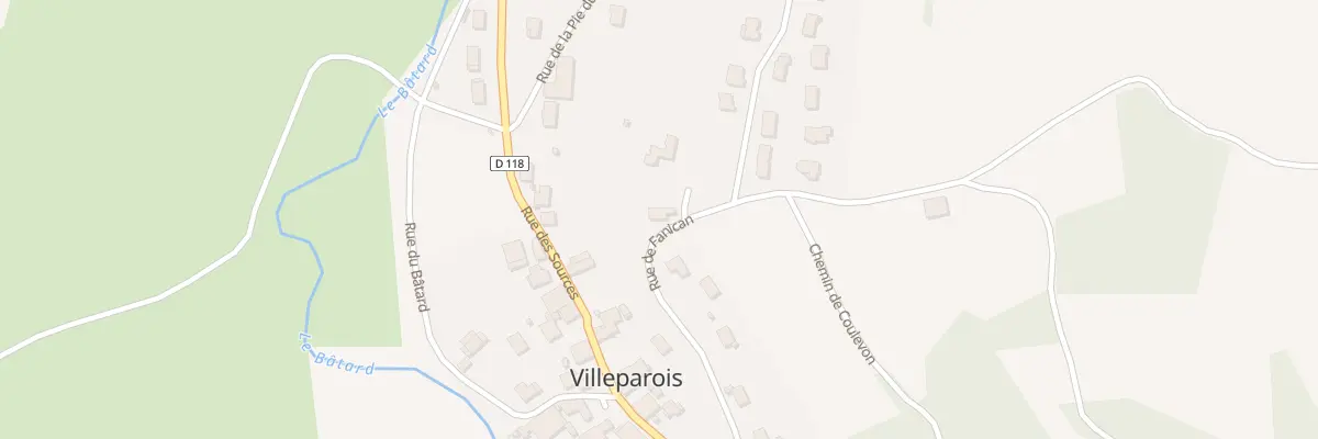 Plan du 15 Rue de Fanican à Villeparois