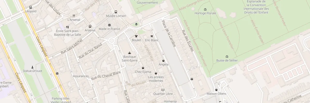Plan du 39 Pl de la Carriere à Nancy