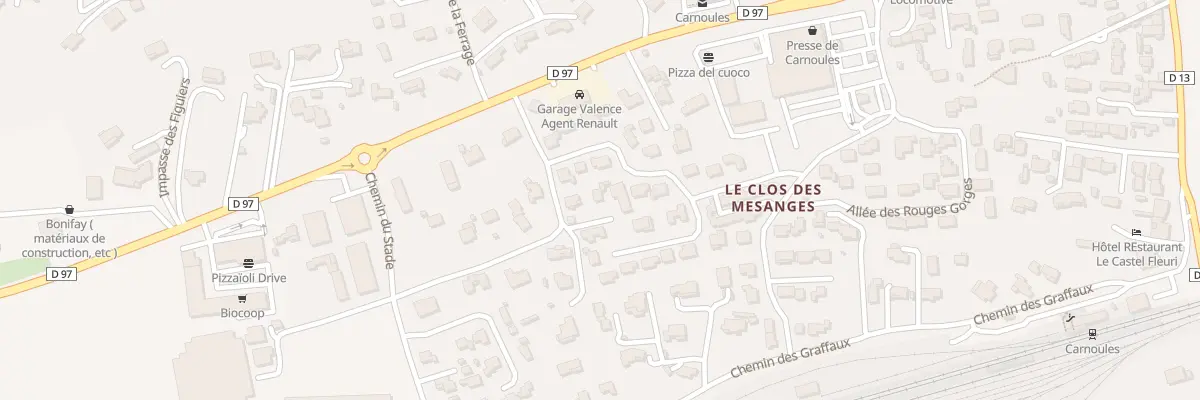 Plan du 5001 Qua du Plan à Carnoules