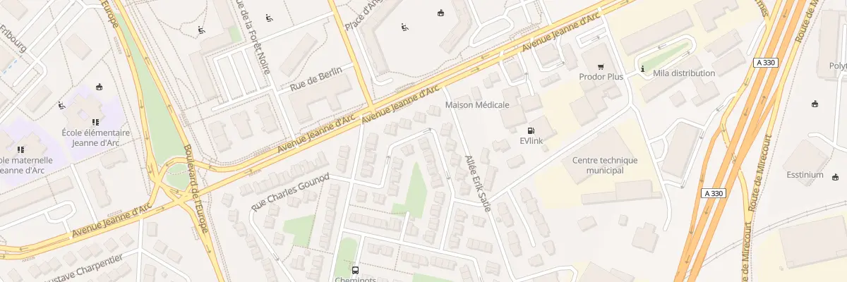 Plan du 22 Rue Cesar Franck à Vandœuvre-lès-Nancy