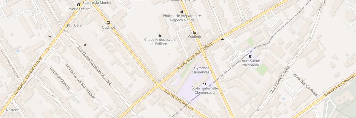Plan du 54 Rue Maréchal Oudinot à Nancy