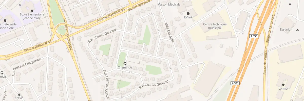 Plan du 50 Rue Cesar Franck à Vandœuvre-lès-Nancy