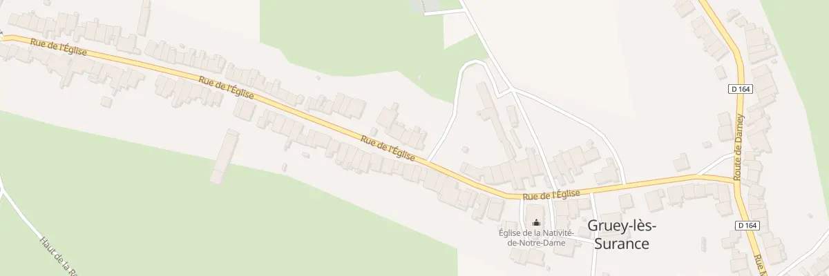 Plan du 34 Rue de l’Eglise à Gruey-lès-Surance