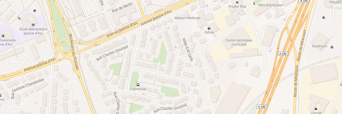 Plan du 40 Rue Cesar Franck à Vandœuvre-lès-Nancy