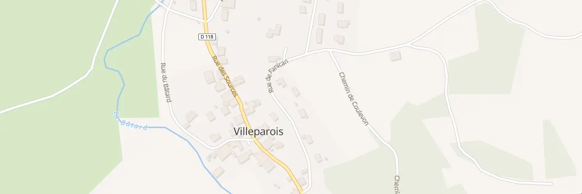 Plan du 14 Rue de Fanican à Villeparois