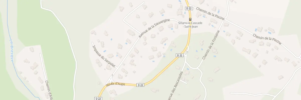 Plan du 5247 Sauvergine à Sillans-la-Cascade