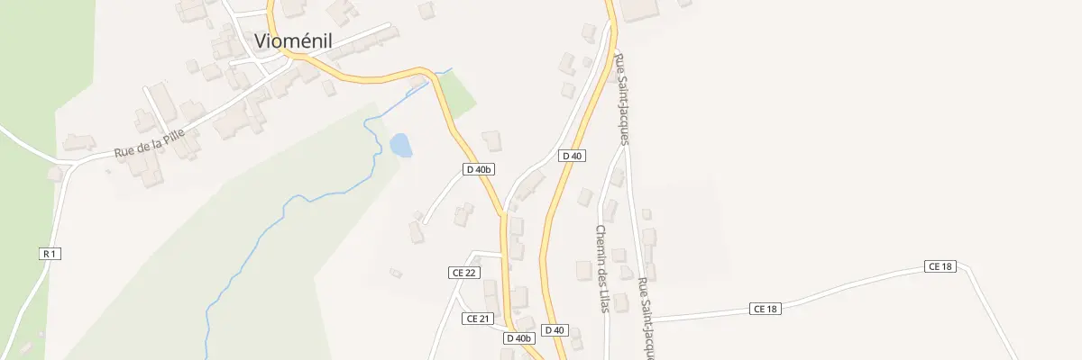 Plan du 1 Rue des Hautes Fontaines à Vioménil