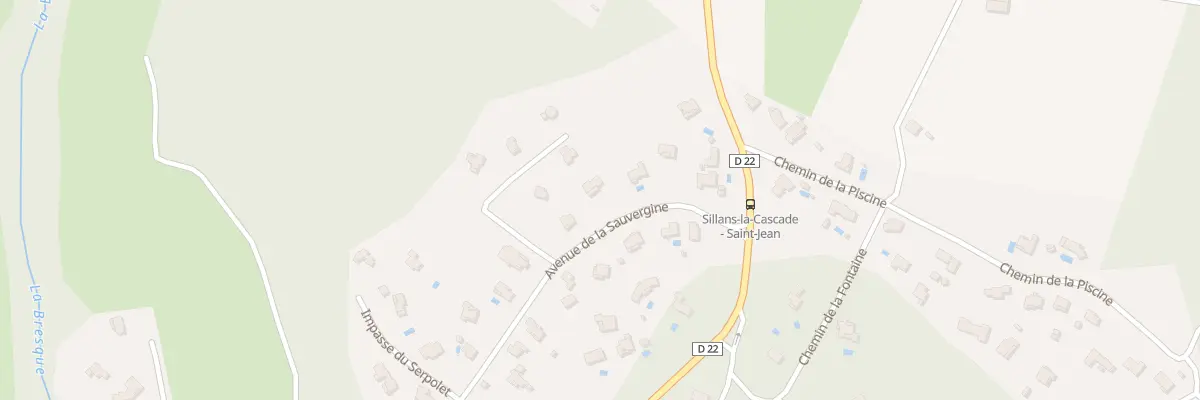 Plan du 5197 Sauvergine à Sillans-la-Cascade