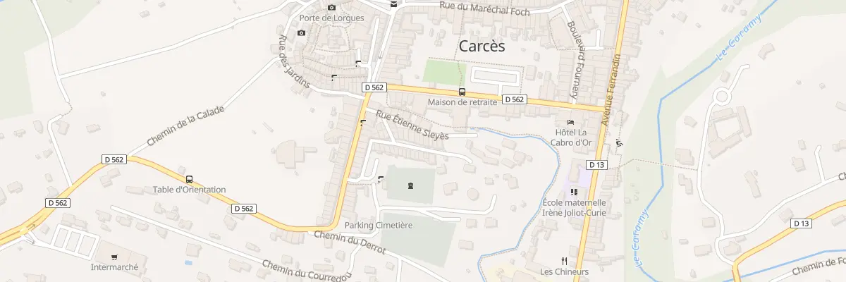 Plan du 8 Rue Etienne Sièyes à Carcès