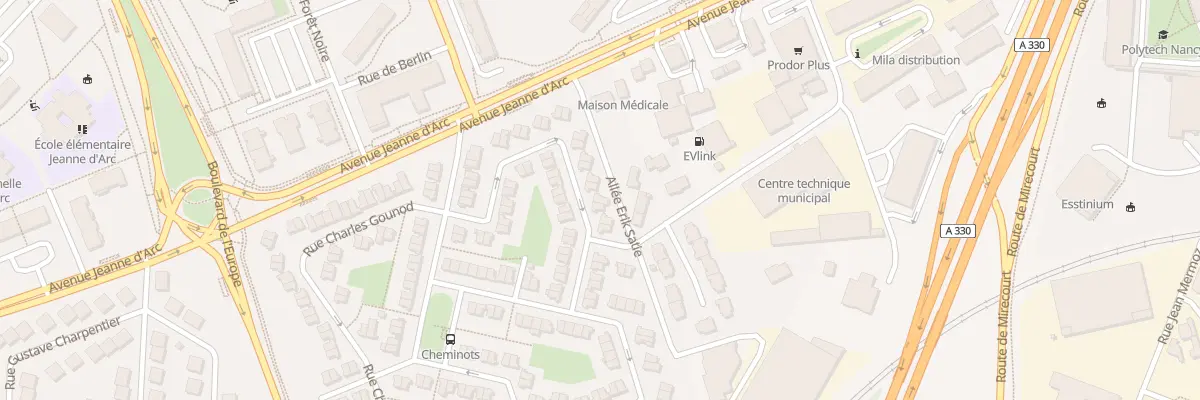 Plan du 29 Rue Cesar Franck à Vandœuvre-lès-Nancy