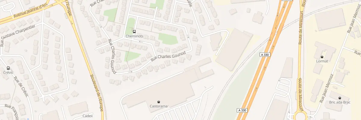Plan du 130 Rue Charles Gounod à Vandœuvre-lès-Nancy