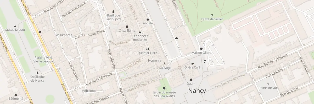 Plan du 14 Grande rue à Nancy