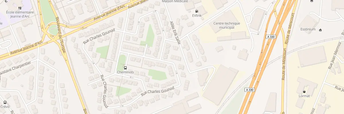 Plan du 160 Rue Charles Gounod à Vandœuvre-lès-Nancy