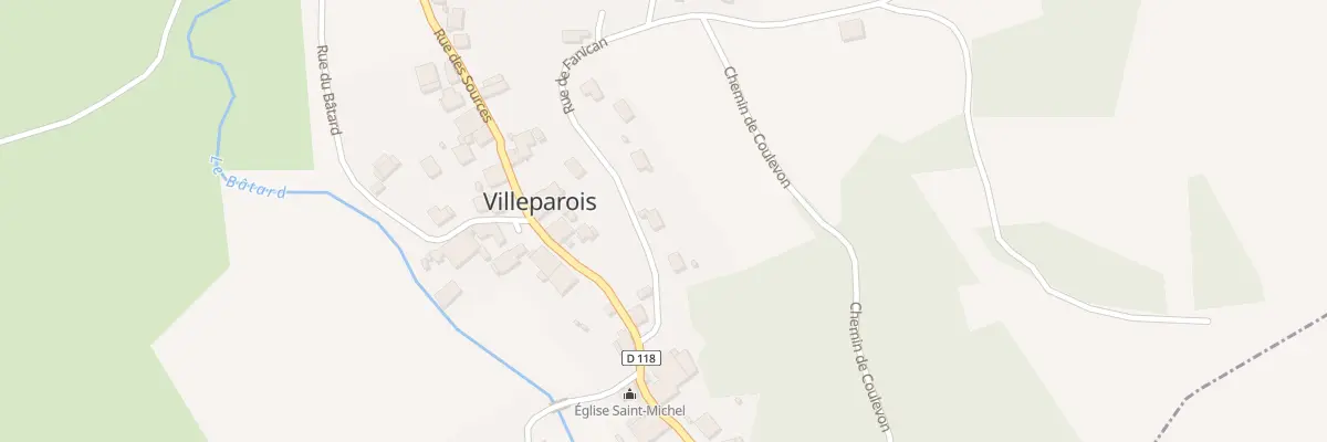 Plan du 6 Rue de Fanican à Villeparois