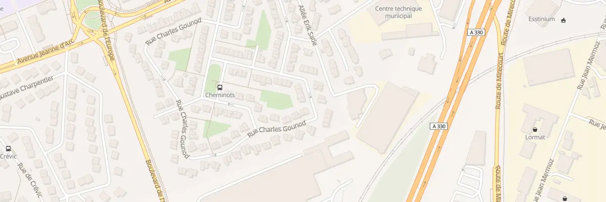 Plan du 77 Rue Charles Gounod à Vandœuvre-lès-Nancy