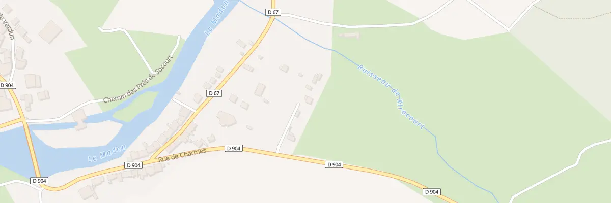 Plan du 13 Rue de Charmes à Xirocourt